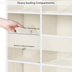 Univivi Upgraded Over the Door Organizer for Baby Nursery, Beige, 5-Shelf - Image 5