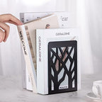 Metal Bookends Black 6 Pair - Heavy Duty Book Stoppers for Shelves - Decorative Book Ends - Image 5