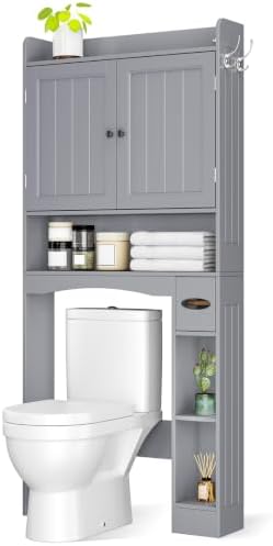 Ahomly Over The Toilet Storage Cabinet, 29.9" W, Espresso - Image 3