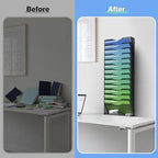 Kuntine.B Wall File Organizer Office Hanging Magazine Holder Wall File Organizer for Office Home - Image 5
