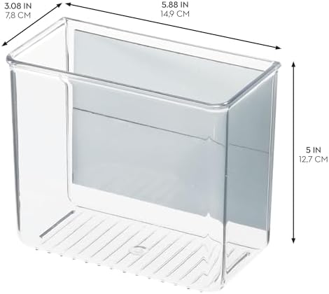 iDesign Magnetic Small Clear Plastic Organizer Bins, 4-Pack - Image 3