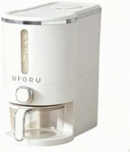 UFORU Rice Dispenser 13 LB,Airtight Storage Container With Measuring Cup by UFORU