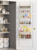 6-Tier Over Door Pantry Rack, Heavy Duty Storage Shelf for Laundry by Unknown