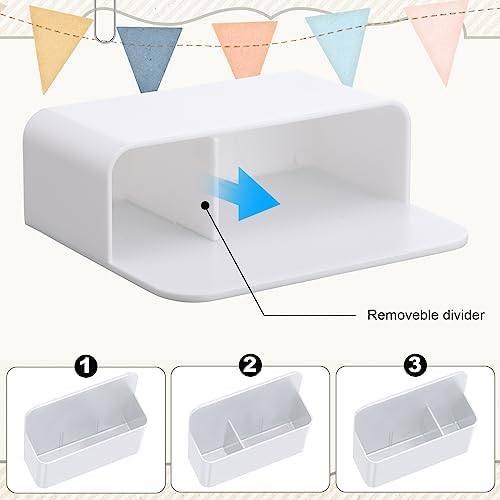 Colarr 20 Pack Magnetic Dry Erase Marker Holder Bulk, White - Image 3