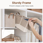 StorageWorks Storage Bins, Storage Baskets, Brown and Beige, 2-Pack - Image 4