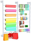7-Tier Double Row Ribbon Storage Organizer , Wall Mounted Ribbon Organizer by Unknown