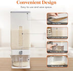 Lifewit Rice Container 29 Lbs, One-Press Dispenser with Measuring Cup 2 Pcs - Image 4