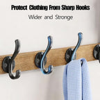 29” Coat Rack Wall Mount with Shelf, Coat and Key Hanger with Metal Hooks - Image 7