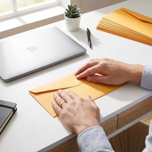 JAM PAPER #10 Business Commercial Envelopes - 4 1/8 x 9 1/2 - Brown Kraft Manila - Bulk 500/Box - Image 5