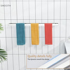 KOKOSIRI Towel Holder Chrome Bath Towel Bar Rack 32-Inch Kitchen Holder Polished Stainless Steel for Bathroom Hardware Wall Mounted, 1 Pack B4008CH-L32 - Image 4