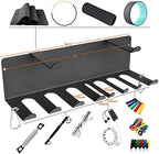 Resistance Bands Rack Wall Mount Home Gym Equipment Storage Rack for Resistance Bands, Jump Ropes, Yoga Mat, Foam Roller, Chains, 16.5", Black - Image 2
