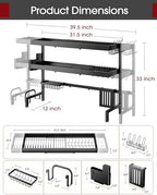 Sakugi 3-Tier Dish Drying Rack Over The Sink, Expandable for Counter - Image 4