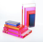 6Lbs Crystal Geometric Bookends Non-Skid Sturdy Shelf Decor by HDHYALINEDORA