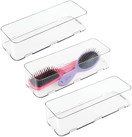 iDesign Interlocking Drawer Organizer, Set of 3, Clear by iDesign