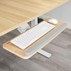 VIVO Light Wood Under Desk 25 x 10 inch Keyboard Tray, MOUNT-KB03C - Image 2