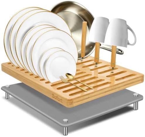 Sofort Dish Drying Mat with Dish Rack, Quick Dry Stone Drying Pad by Unknown