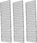 Commercial Grade Gridwall Panels – Heavy Duty Grid Panel for Any Retail Display, 2’ Width x 6’ Height, 3 Gridwall Panels Per Carton (Black Finish) by Home