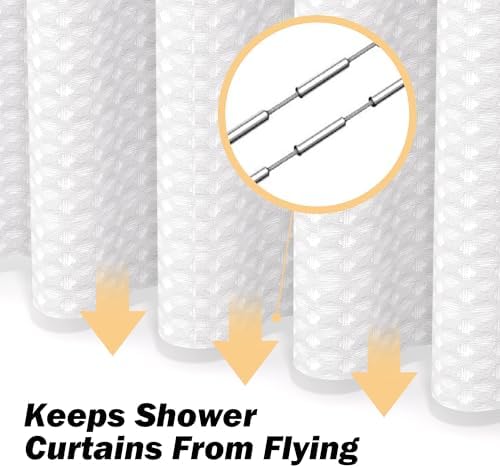 25 PCS White Bathroom Accessories Set丨Shower Curtain Bathroom Accessory - Image 6