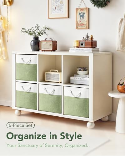 13x15x13 Inch Large Storage Bins with Cotton Rope Handles 6-Pack - Image 3