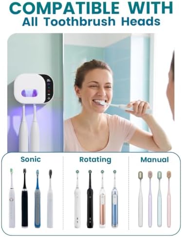 Toothbrush Holder for Bathroom, Dual-Mode UV Cleaning, Heated Drying - Image 5