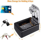 Key Lock Box Wall Mounted, Fayleeko 4 Digit Combination Lockbox for Outside, House Keys - 5 Keys Capacity, Key Safe Security Storage Lock Box for Indoor, Outdoor, Garage, Garden, Store (Black, 4Pack) - Image 4