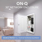 OnQ 30” in Wall Media Box w/Universal Mount Grid & Customizable Knockouts - Image 2