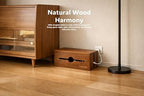 Wooden Cable Management Box for Power Strips, Desk Cord Organizer for Home Office & TV Stand, Hidden Cable Storage with Phone Stand - Image 5