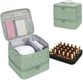Nail Polish Organizer Bag Holds 30+ Bottles (15ml/0.5 fl.oz) &UV Nail Lamp by Ethereal