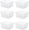 Freezer Storage Organizer Baskets, Household Refrigerator Chest Organization with Built-in Handles for Cabinets, Pantry, Closets, Bedrooms by Y.Z.Bros
