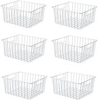 Freezer Storage Organizer Baskets, Household Refrigerator Chest Organization with Built-in Handles for Cabinets, Pantry, Closets, Bedrooms by Y.Z.Bros