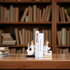 Unique Reading Figurine Book Ends - Book Lovers Gifts for Bookshelf Decorations for Women Readers, Graduates, Students, Teachers, Bookshelf Decor Home Decor for Shelves Desk Office Living Room - Image 6