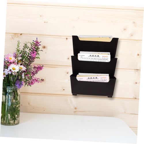 TEHAUX Plastic File Organizer Wall Mounted Coffee for Office Home - Image 6