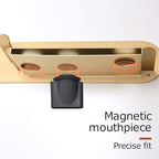 FLE Hair Dryer Stand Holder Wall Mount Storage Rack Gold - Image 4