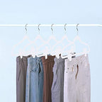 Velvet Hangers Clips, Pants Hangers Velvet Clips(60pc, White) - Image 5