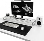 LED Lighted Monitor Stand Riser, Aluminum Alloy Frame with Frosted Acrylic Top, Under-Desk Storage Organizer for Small Parts, Minimalist Desktop Stand for Home & Gaming Setup (15.8 in / 400 mm) by Unknown