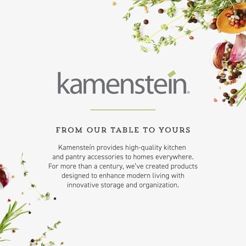 Kamenstein 20 Jar Revolving Countertop Spice Rack with Spices Included, FREE Spice Refills for 5 Years, Polished Stainless Steel with Black Caps, 30020 (Pack of 2) - Image 7
