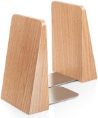 DRELIFAM Red Oak Book Ends Heavy Duty Handmade Book Ends for Shelves Decorative Bookends to Hold Heavy Books (Red Oak Small) by DRELIFAM