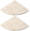 Koville 2Pcs Marble Corner Shower Caddies Shelves for Bathroom Counter by Koville