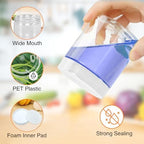 PeacePeo 8 OZ Plastic Jars, 48 Pack Clear Slime Containers with Lids - Image 3