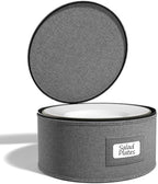 Sorbus China Storage Containers, with Lid (Bowl Plate Storage, Gray) - Image 4