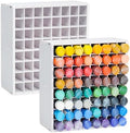 Krafetto 2 Pack 64-Grid Paint Organizer for 2 Oz Bottles, Wall Mount by Krafetto