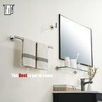 JQK Chrome Towel Bar, 20.5 Inch 304 Stainless Steel Thicken 0.8mm Towel Rack Bathroom, Towel Holder Polished Finished Wall Mount, Useable Length 18 Inch 2 Pack, TB110L18-CH-P2 - Image 4