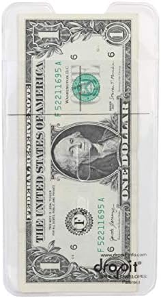 UBICON Reusable Vinyl Safe Deposit Envelope, Clear, Size 50 by UBICON