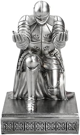 Windbreaker Soldier Knight Pen Holder Personalized Desk Accessory Silver - Image 6