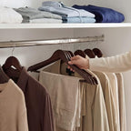 StorageWorks Wooden Coat Hangers, 20 Pack Wood Clothes Hanger for Closet - Image 6