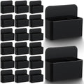20 Pack Magnetic Dry Erase Marker Holder Bulk Whiteboard Magnetic Marker Holder Pen Pencil Organizer for Classroom Whiteboard Refrigerator Locker Storage (Black) by Unknown