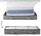 TAILI Under Bed Vacuum Storage Bags for Comforters and Blankets, Save 80% Space, Large Capacity Foldable Under Bed Storage Box for Quilts Pillow Blankets Linen, 41" x 17.7" x 6", Jumbo Vacuum Seal by TAILI