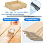 WelFurGeer Soft Close Pull Out Drawers for Kitchen Cabinets, 23" W x 21" D Pull Out Cabinet Organizer, Smooth Slide-Out Shelves for Kitchen Cabinets, Space-Saving Pullout Drawer for Home Organization - Image 4
