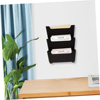 TEHAUX Plastic File Organizer Wall Mounted Coffee for Office Home - Image 5