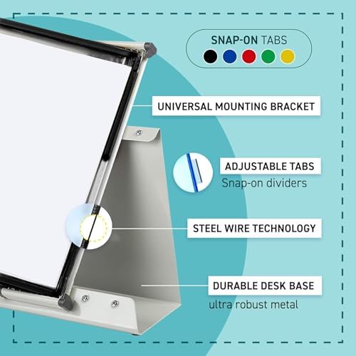 Tarifold Desktop Reference Display System, 10 Pockets, Expandable, Black - Image 3